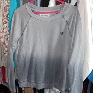 True Religion Ombre Gray Sweatshirt